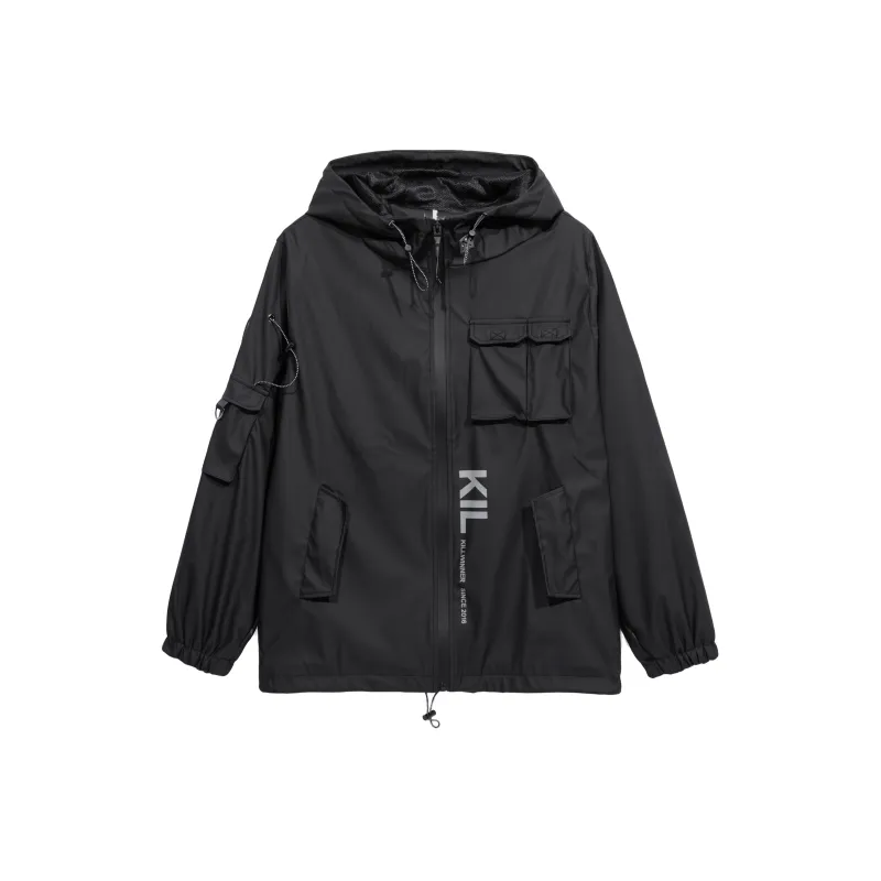 KILLWINNER Windbreaker Jackets Unisex Black-0