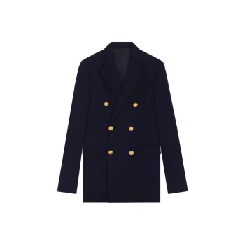 CELINE Classic Jacket In Diagonal Wool