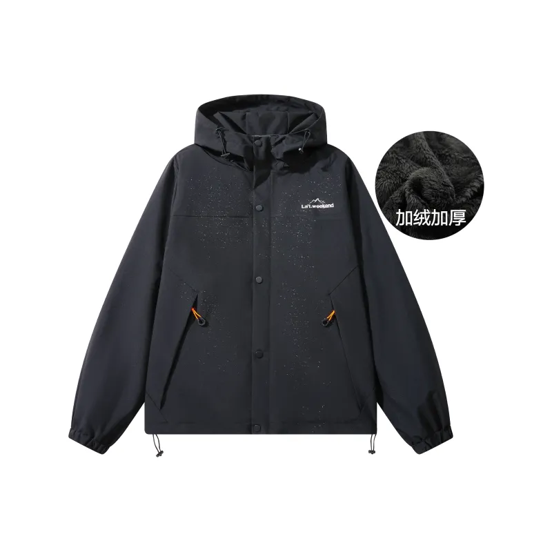 LA'T.WEEKEND Spring Windbreaker Coats Unisex Thickened And Fleece Lined/Regular Optional-25