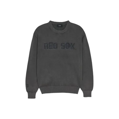 MLB Basic Boston Red Sox Knitwear Unisex Charcoal Gray