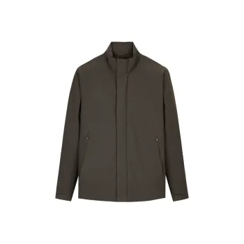 CHAOJIANTA Down Jacket Men's Mandarin Brown