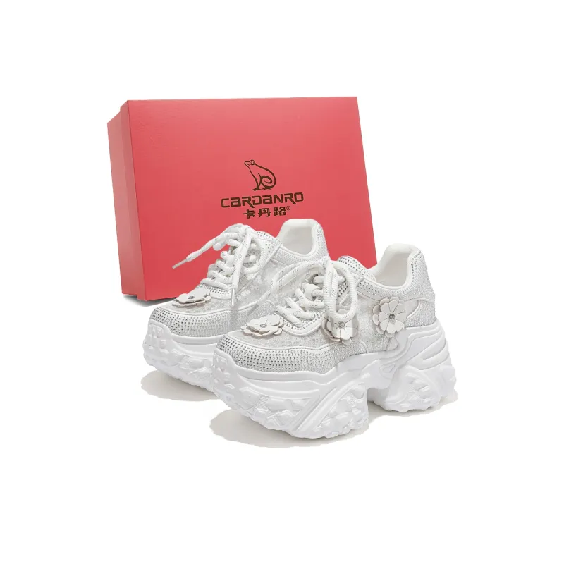 CARDANRO Small sized Sky Vegetables Low Top Chunky Sneakers Women's-3