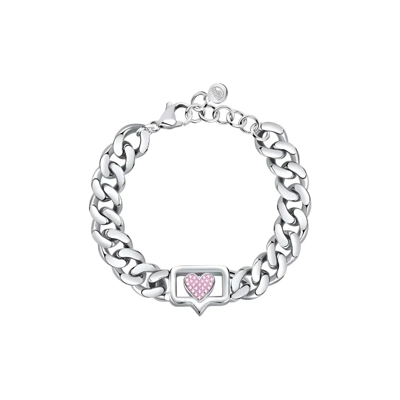 CHIARA FERRAGNI Rhodium Plated, Cubic Zircon Bracelets Women's Silver-0