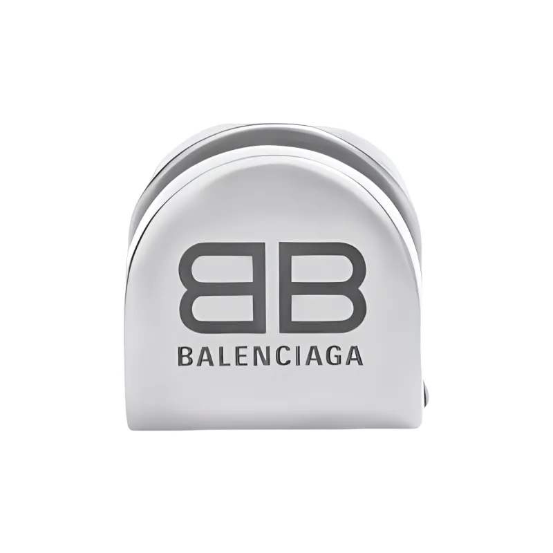 Balenciaga Clip-On Earrings Women's Silver-2