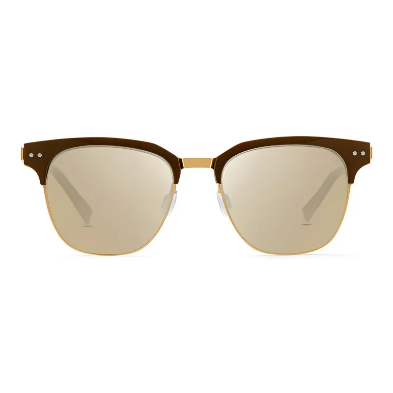 HELEN KELLER Metal And Plastic Oval Sunglasses Unisex-1