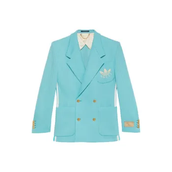 GUCCI x Adidas Originals SS22 Business Suits Coats Men's Blue