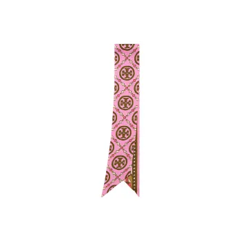 TORY BURCH Silk Scarves Women's Pink