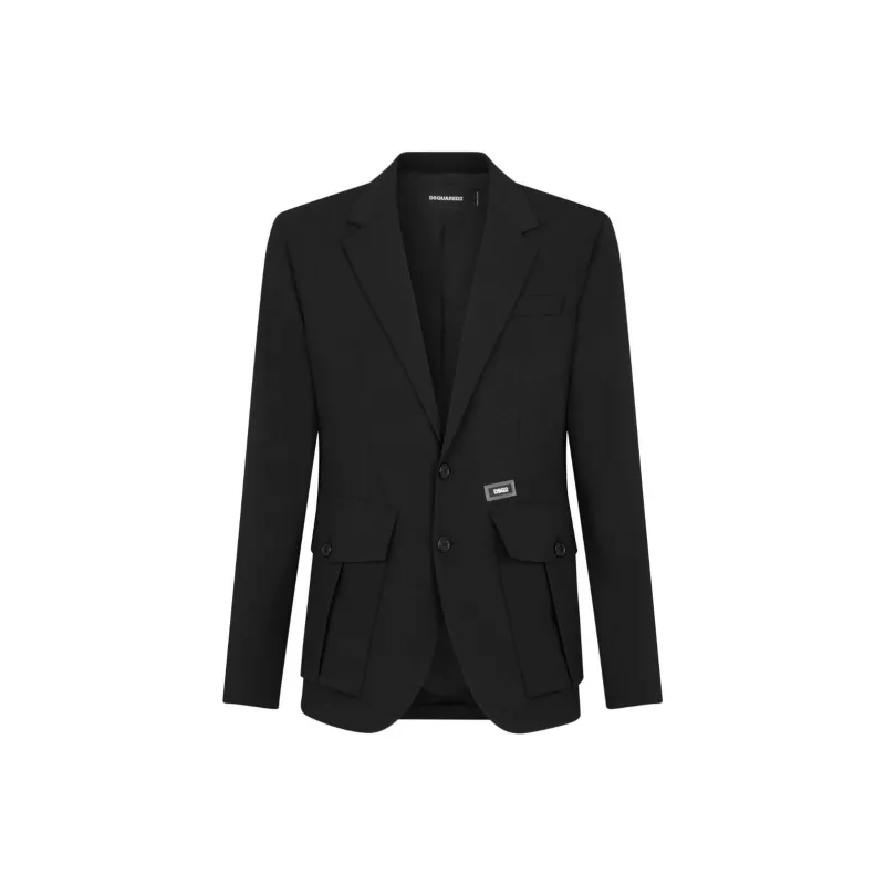 DSQUARED 2 FW23 Jackets Coats Men's Black-0