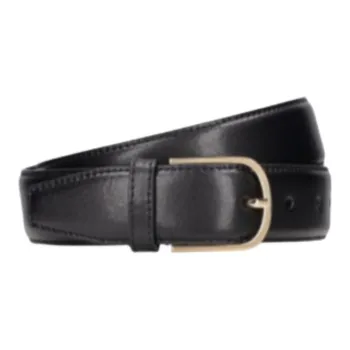 TOTEME Cow Leather Belts Unisex Black Width 2.5CM