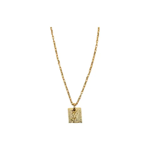 SAINT LAURENT 1990s Cassandre logo Necklace