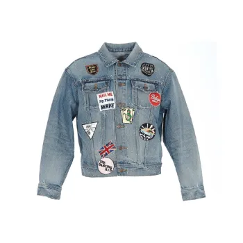 CELINE Denim Jackets Men Blue
