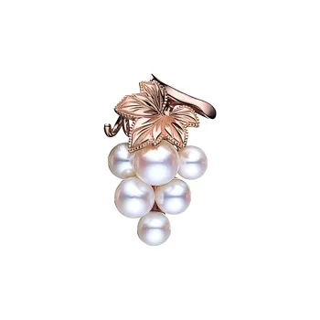 MIKIMOTO Pearl Brooches Unisex Rose Gold