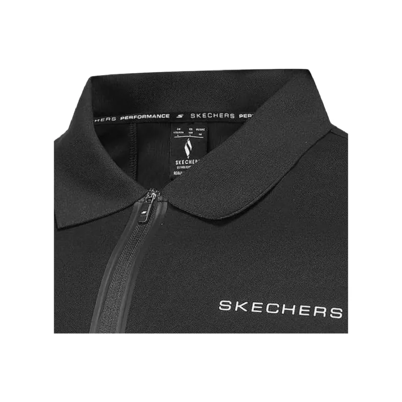 Skechers Sports Lifestyle Collection GODRI Polo Shirt Men's Carbon Black 0018-3