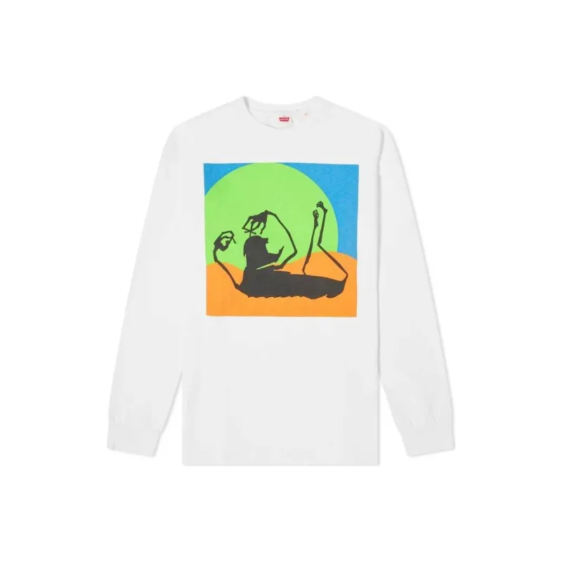 Levis T Shirts Men White-0