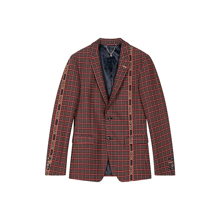 DAVID NAMAN Business Suits Men Burgundy-0