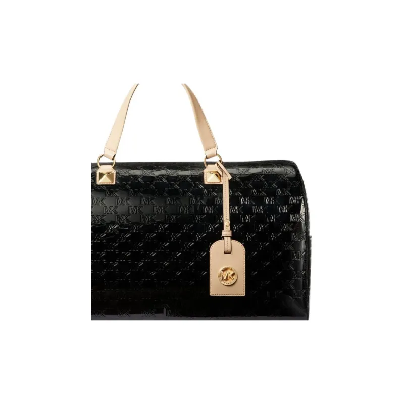 MICHAEL KORS Grayson Thermoplastic Polyurethane Boston Bag Crossbody Bag Shoulder Bag Handbag Extra Large Women's Black-3