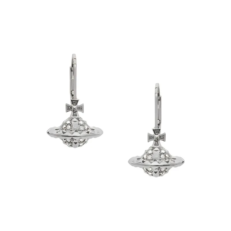 Vivienne Westwood Rhodium Plated Brass Earrings Women's Silver-1