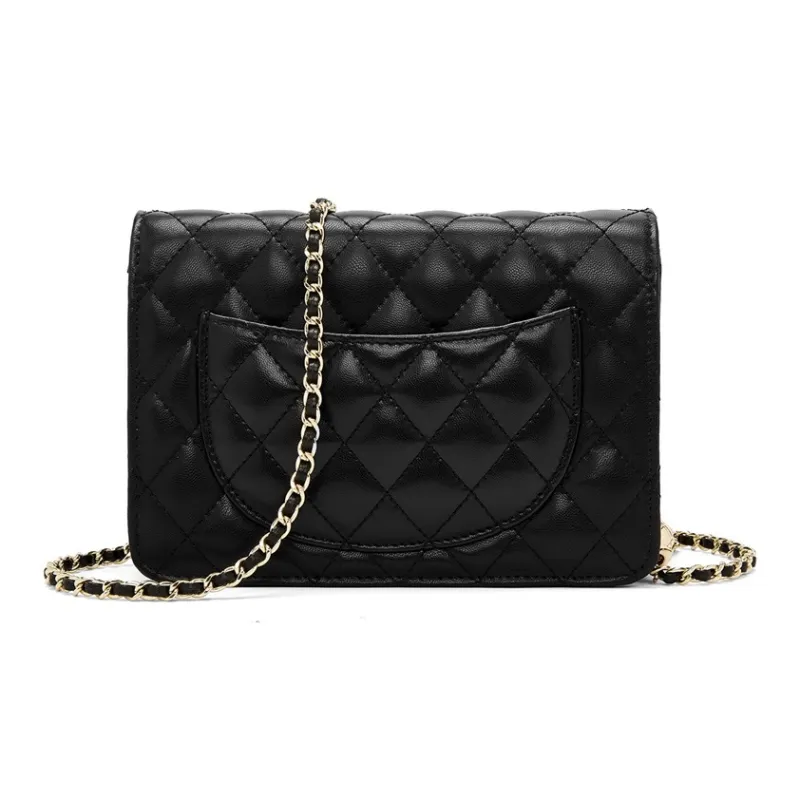 FOXER Split Cow Leather With Synthetic Leather Crossbody Bag Women's Black-3