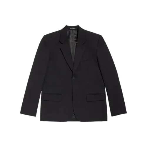 Balenciaga FW23 Business Suits Coats Regular Fit Men's Black