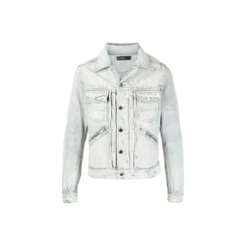 AMIRI Denim Jackets Men Light Blue