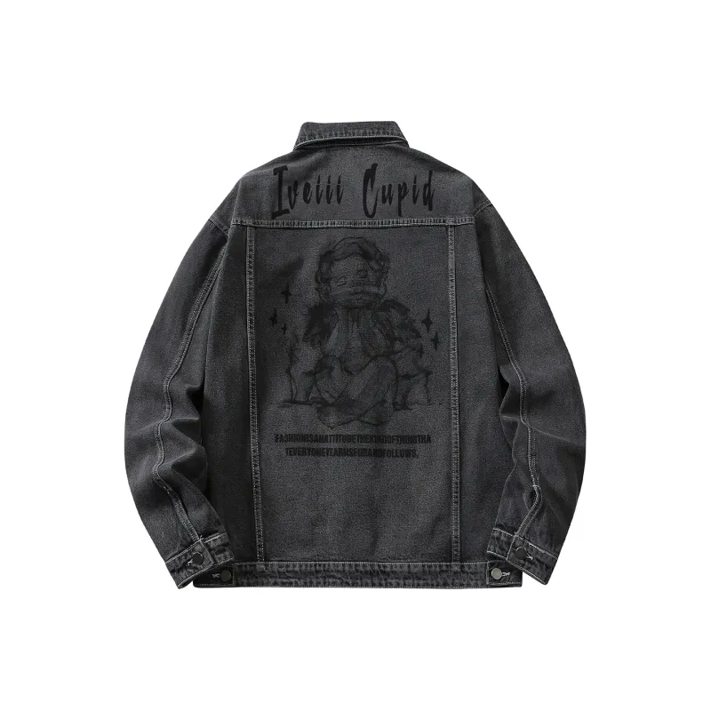 IVEIII Loose Fit Denim Jacket Unisex-8
