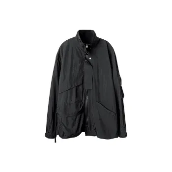 HUANXIANGZHE Jackets Unisex Black