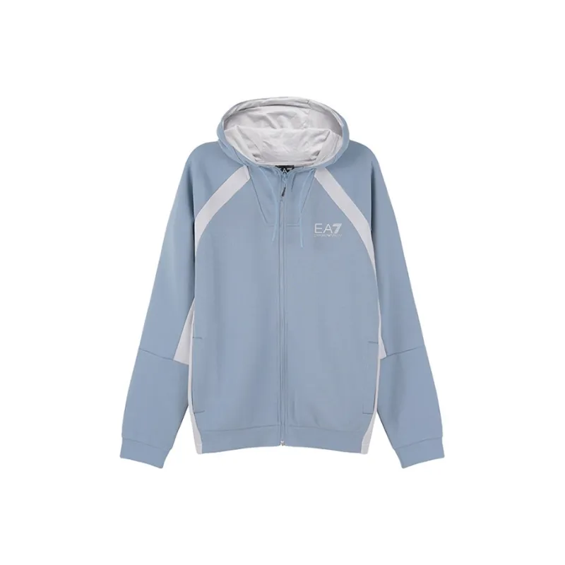 EMPORIO ARMANI EA7 SS23 Jackets & Coats Men's Light Blue-0
