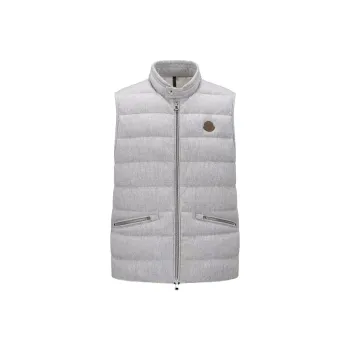 Moncler Vests Men Gray