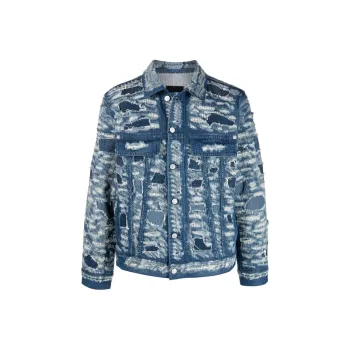 Givenchy Denim Jackets Men Blue