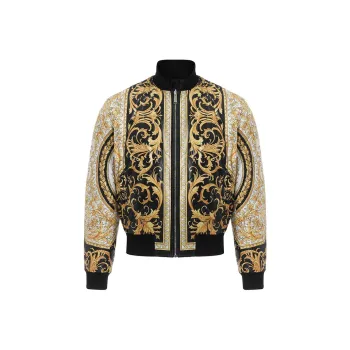 VERSACE Puffer Jacket Winter Men's Gold