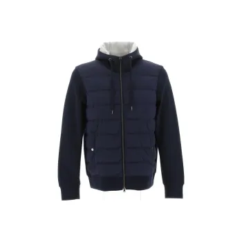 HERNO Zip-Up Hooded Drawstring Down Jacket