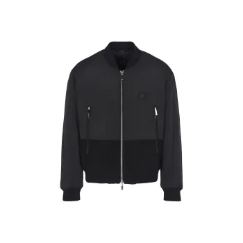 ARMANI EXCHANGE Logo patch Bomber Jacket