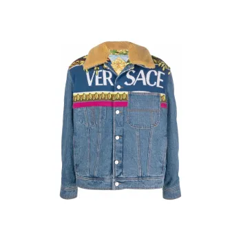 VERSACE Logo Denim Jacket