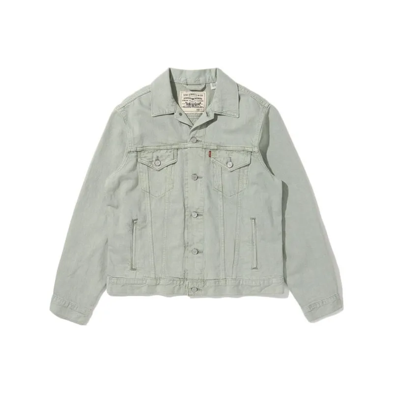 Levis Denim Jackets Men Green-0