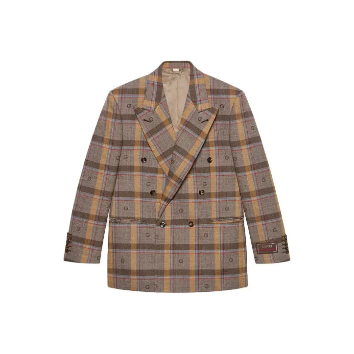 GUCCI Check wool Jacket-0