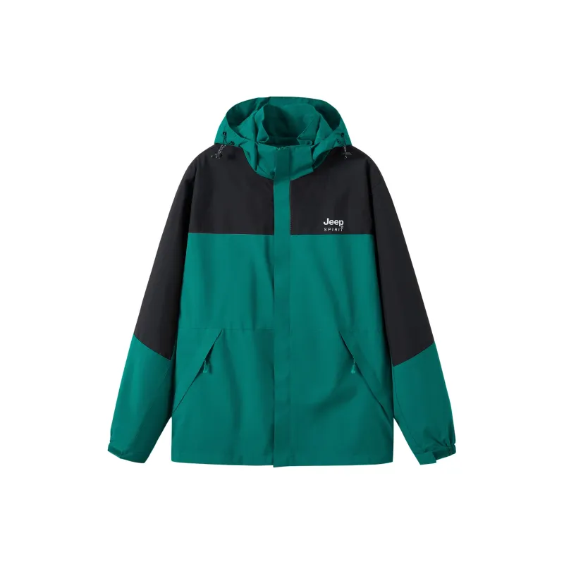 JEEP SPIRIT Outdoor Hiking Windproof Windbreaker Jacket Men's-11