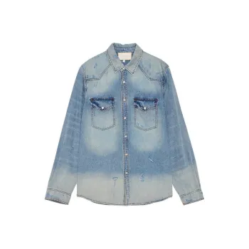 Ed Hardy Denim Jackets Men Indigo