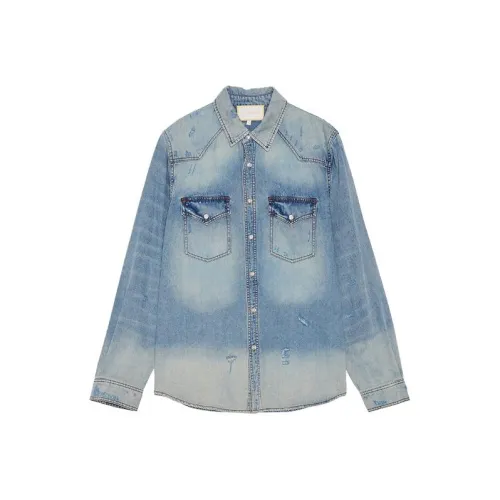 Ed Hardy Denim Jackets Men Indigo