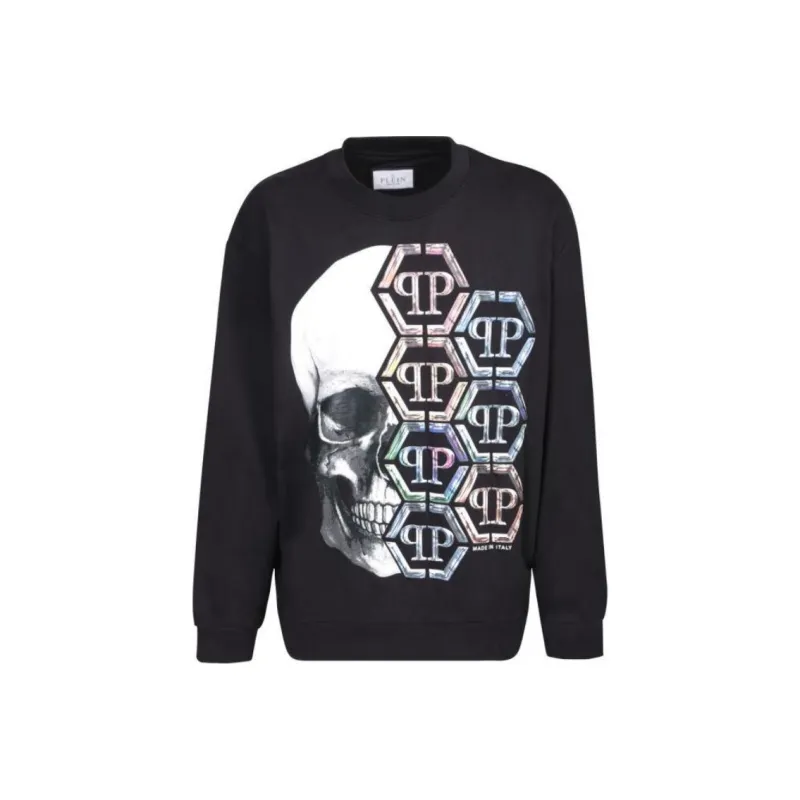 PHILIPP PLEIN Skull Printed Crewneck Sweatshirt-0