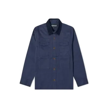 BARBOUR Faulkner Overshirt Jackets Coats Men's Navy