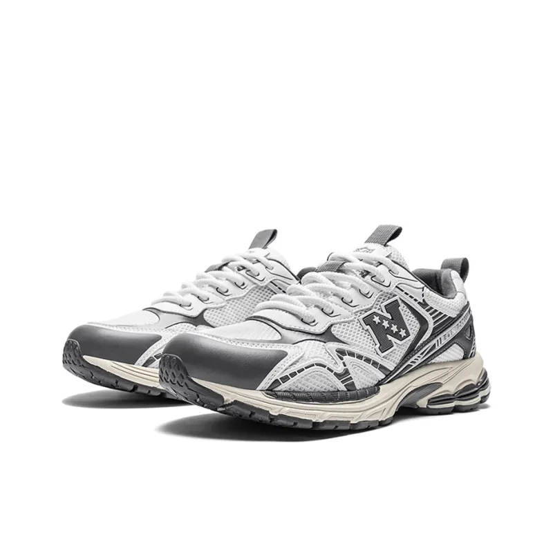 NFL Runner Low Top Casual City Commute Running Shoes Unisex White Gray-2