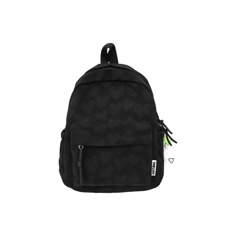 Single Warehouse Polyester Backpack Regular Women's White/Black/Pink/Khaki-11