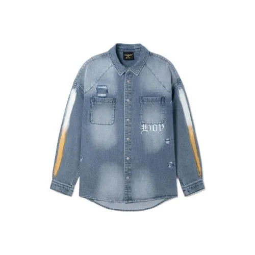 Boy London SS22 Loose Fit Denim Jacket Unisex Blue