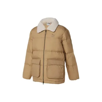 PUMA Down Jackets Unisex Light Coffee