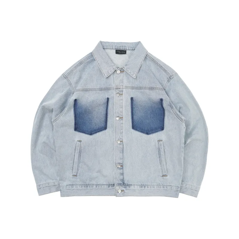 THEWIZBRAND Denim Jacket Unisex Light Blue-0