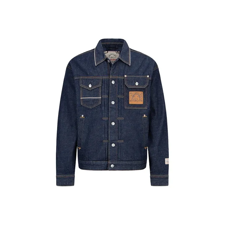 EVISU Denim Jackets Men Denim Blue-0