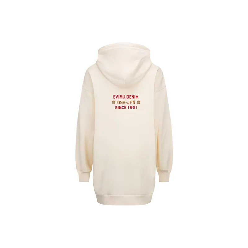 EVISU Long Sleeved Dresses Women's Ivory-1