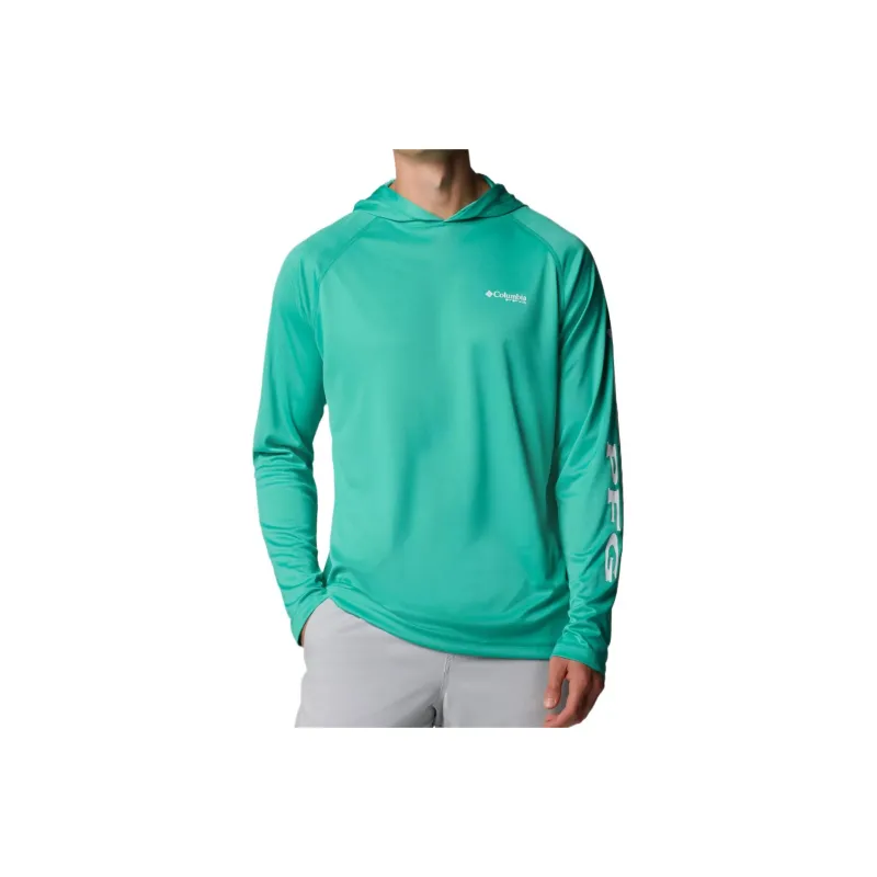Columbia PFG Terminal Tackle Sweatshirt Men's Enamel Green-0