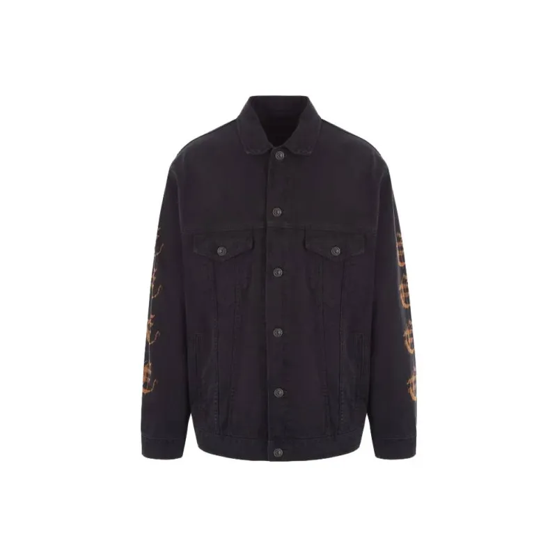 Balenciaga Denim Jacket Men's Black-0