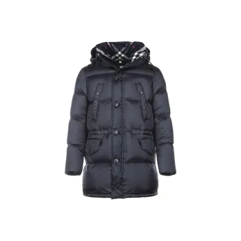 Burberry Men Logo Detail Hooded Puffer Coat